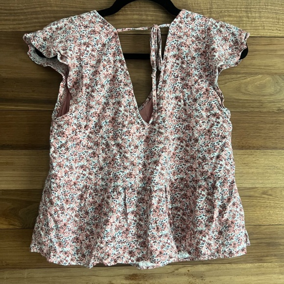 Abercrombie & Fitch Floral V-Neck Blouse - Picture 4 of 6